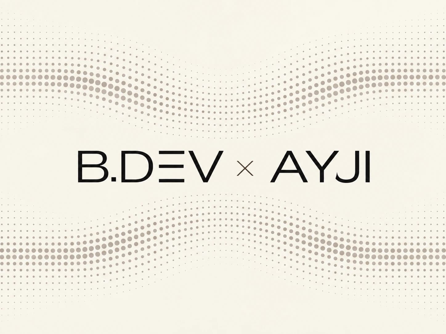 B.DEV × AYJI project identity artwork